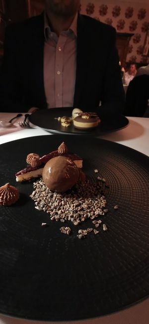 Vegan cheesecake at South Lodge Hotel in Lower Beeding