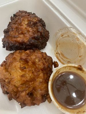 Onion Bhaji at Taj India in Birmingham