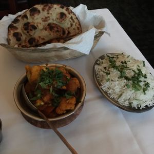 Vegan aloo gobi  at Taj India in Birmingham