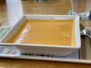 Rote Curry-Kokossuppe  at Cafe im Kunstmuseum in Vaduz