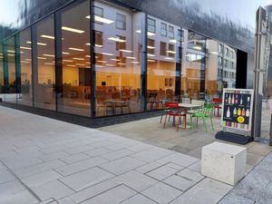 Exteriior at Cafe im Kunstmuseum in Vaduz