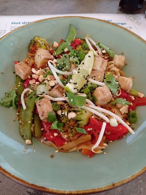 Omg this crispy tofu🤯😍 at Black & White Kafe in Breda