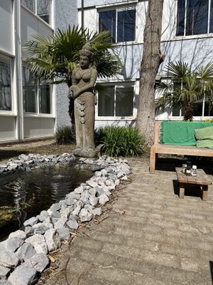 Binnentuin  at Black & White Kafe in Breda