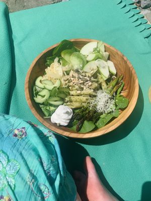 Delicious Italian green bowl   at Black & White Kafe in Breda
