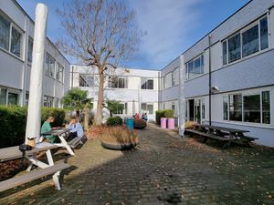 Inner court - terrace /outdoor seating at Black & White Kafe in Breda
