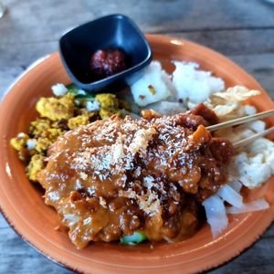 Sate at Black & White Kafe in Breda