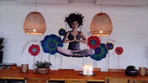 Eat more greens, do more yoga :) at Black & White Kafe in Breda