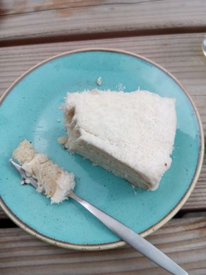 Coconut cake at Black & White Kafe in Breda