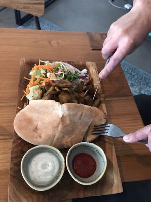 Kebab at Black & White Kafe in Breda