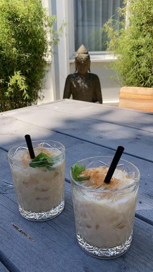 Mocktails (Piña Colada) at Black & White Kafe in Breda