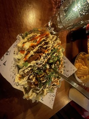 Vegan kapsalon   at Ping Pong Parck in Amsterdam