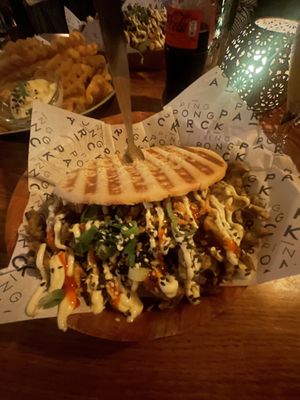 Vegan döner kebab  at Ping Pong Parck in Amsterdam