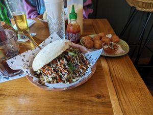 Döner at Ping Pong Parck in Amsterdam