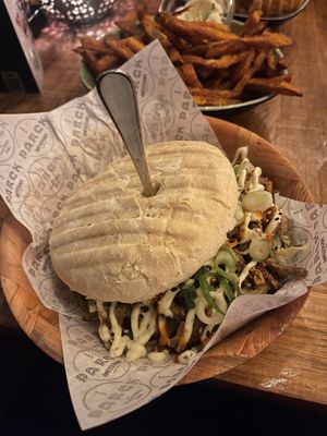 Vegan doner kebab  at Ping Pong Parck in Amsterdam