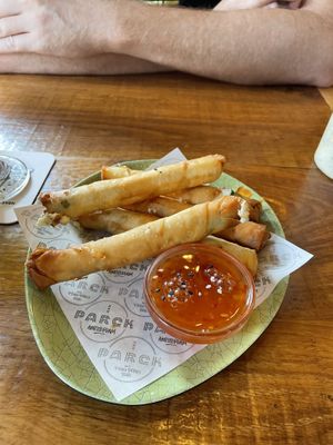 Cheese spring rolls   at Ping Pong Parck in Amsterdam