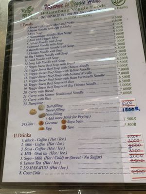   at Ahaa Boer Vegetarian Food in Battambang