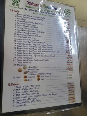  at Ahaa Boer Vegetarian Food in Battambang
