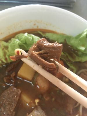 Mushroom soup at Ahaa Boer Vegetarian Food in Battambang