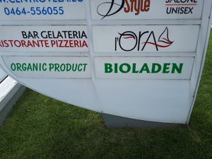 Sign at Morghen Bio&Co. Prodotti Biologici in Riva Del Garda