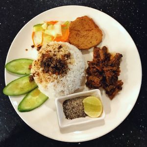 Lok lak at Monorom Garden in Battambang