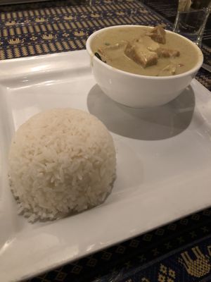 Green Curry with Tofu at Thaifoon Restaurant in London