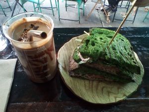 Smoothie and Toastie  at The Vegan Shack in Richmond