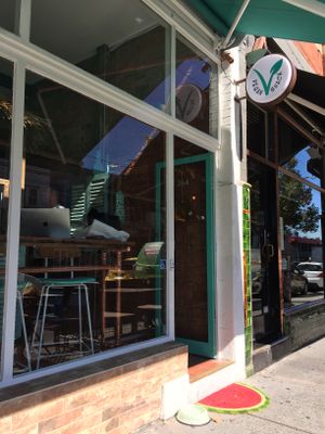 Shop front at The Vegan Shack in Richmond