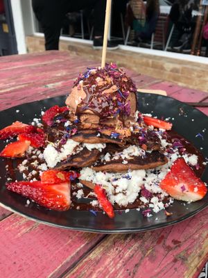 Pancakes at The Vegan Shack in Richmond