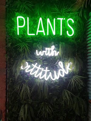 Interior decoration at The Vegan Shack in Richmond