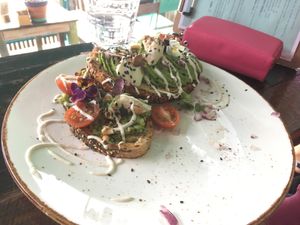 Avo dish, nom at The Vegan Shack in Richmond
