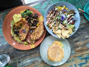 Big breaky, McMuffy, burrito bowl at The Vegan Shack in Richmond