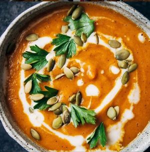 Pumpkin Soup at The Vegan Shack in Richmond