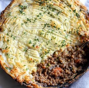 Home Made Family Shephards Pie at The Vegan Shack in Richmond