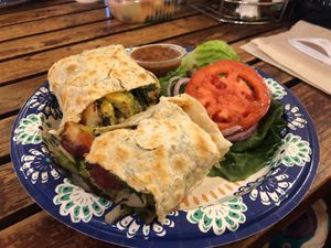 Veggie wrap with avocado  at CJ's Deli in Lahaina
