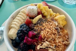 Açaí bowl #Veganuary at Privé - Keppel Bay in Central Singapore