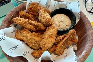 Breaded Portobello Mushroom Wedges  at Privé - Keppel Bay in Central Singapore