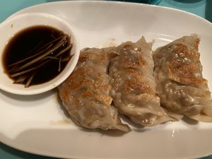Vegan gyoza at Privé - Keppel Bay in Central Singapore