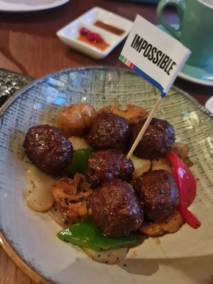 Pepper Impossible meat balls ~ 22/12/22 at Empress in Central Singapore