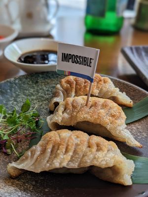 Pan fried gyoza at Empress in Central Singapore