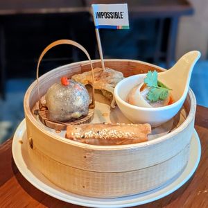 Vegan Plant-Based Dim Sum Platter at Empress in Central Singapore