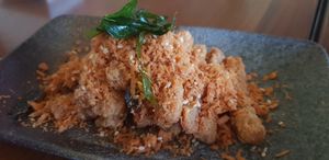 V well Fried eggplants at Empress in Central Singapore