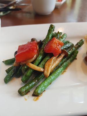 Stir fried French bean at Empress in Central Singapore