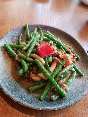 Stir fried French bean at Empress in Central Singapore