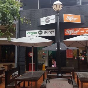 Street view at VeganBurgz in Fortitude Valley