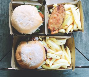 Vegan burgers and fish and chips at VeganBurgz in Fortitude Valley
