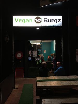 Street view  at VeganBurgz in Fortitude Valley