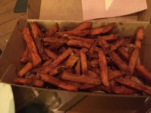Sweet potato fries - good portion and tasty   at VeganBurgz in Fortitude Valley