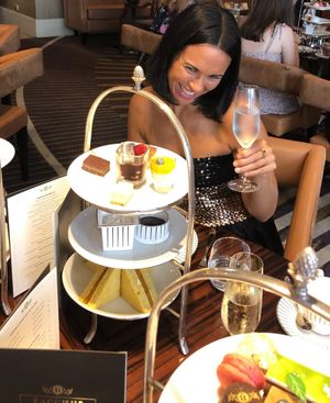 Can you tell I'm happy to be able to share the High Tea experience with my friends at Bacchus in South Brisbane