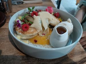 Pina Colada Hot Cakes at Suburban West End in South Brisbane