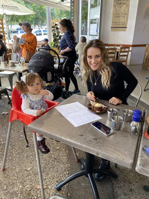 Enjoying the outdoor seating.  at Suburban West End in South Brisbane